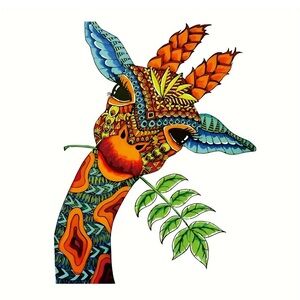 Giraffe Rare 3-D brain Wooden jigsaw puzzle new unopened